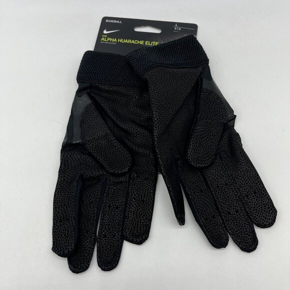 Nike Alpha Huarache Elite Baseball Batting Gloves Black Men’s Large CV0720-091 - Picture 2 of 5